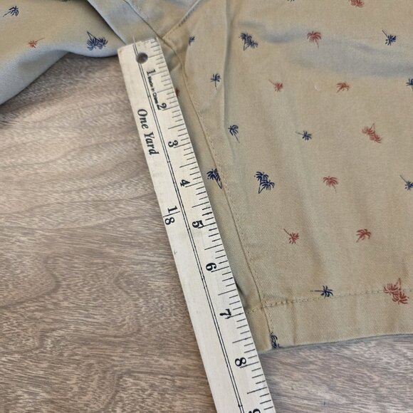 🔴 Jachs New York Shorts Mens 31 Dark Khaki Bleecker Palm Tree Summer Nautical - Picture 13 of 15